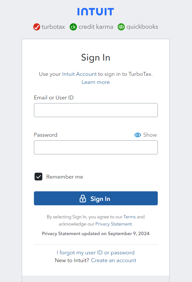 TurboTax Signin